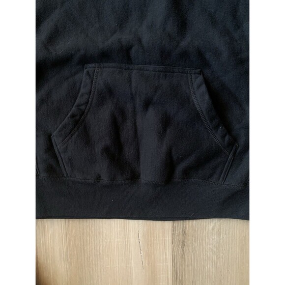 NWOT “Busy Focusing On The Good”Motivational Black Hoodie Top Fabric Men’s SMALL - Picture 5 of 14